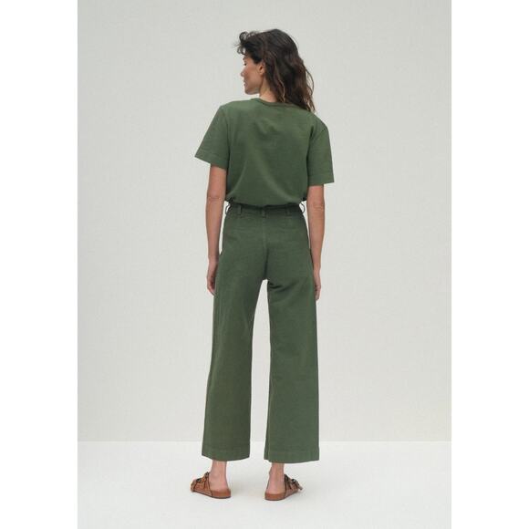 Jesse Kamm Olive Green Sailor Pants Size 10 - Picture 2 of 6